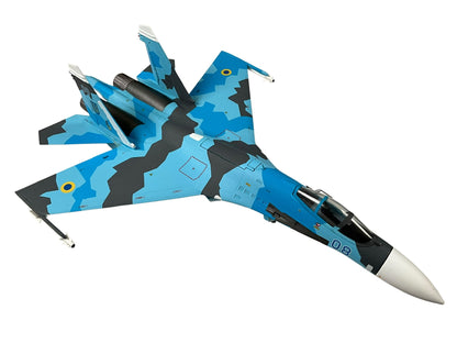 1/72 JC Wings (JCW-72-SU27-001) Sukhoi SU27 Flanker (Blue 08) Sky Blue Splinter Pattern Camo 831 Tactical Aviation Brigade, Ukraine Air Force (Limited Edition #599 of Only 720) 2022 Release