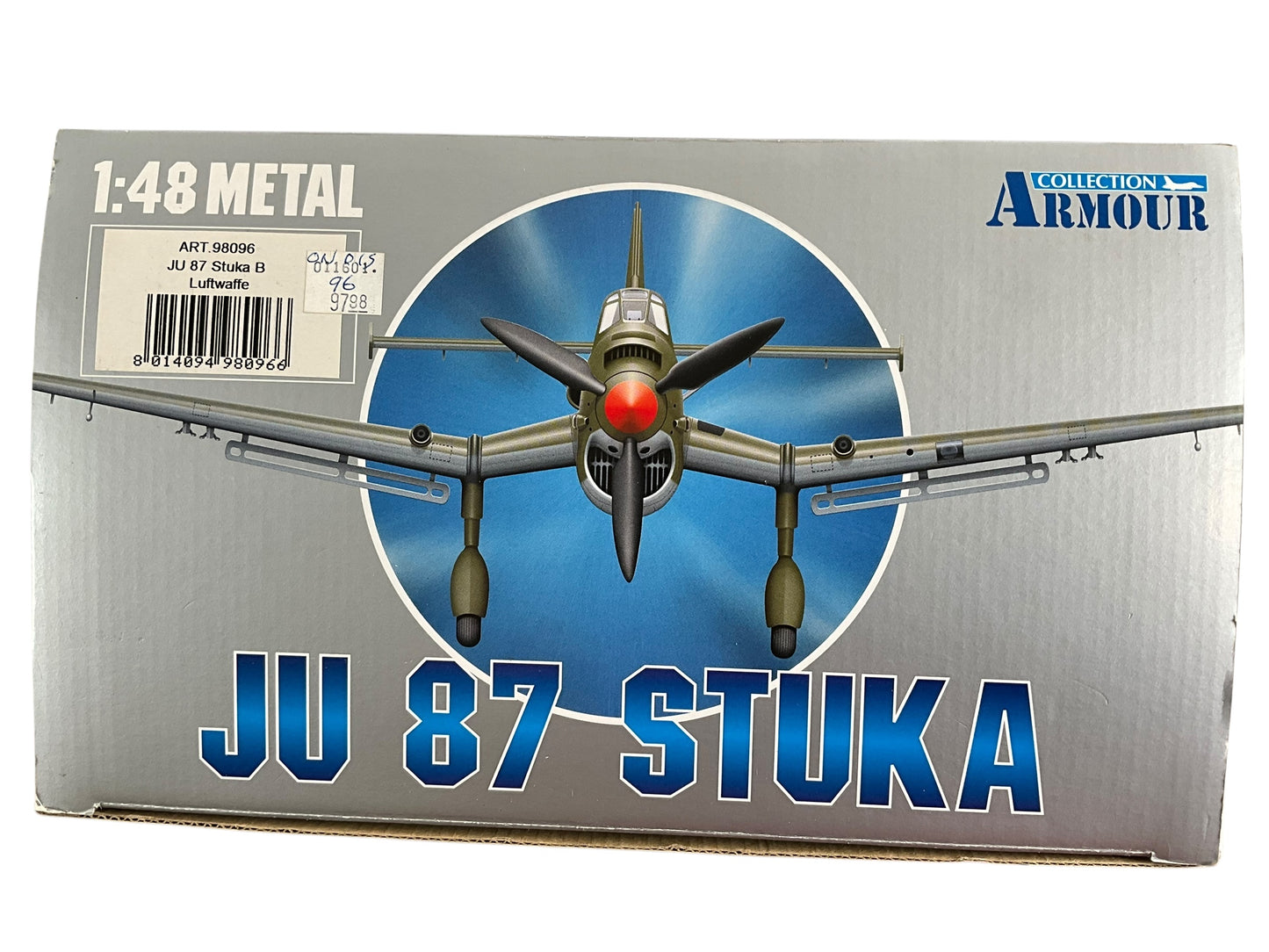 1/48 Armour/Franklin Mint (ART.98096/B11B262) Junkers JU87B Stuka (S1+GK) Tan Desert Camo WWII Deutsche Reich Luftwaffe (Limited Edition)