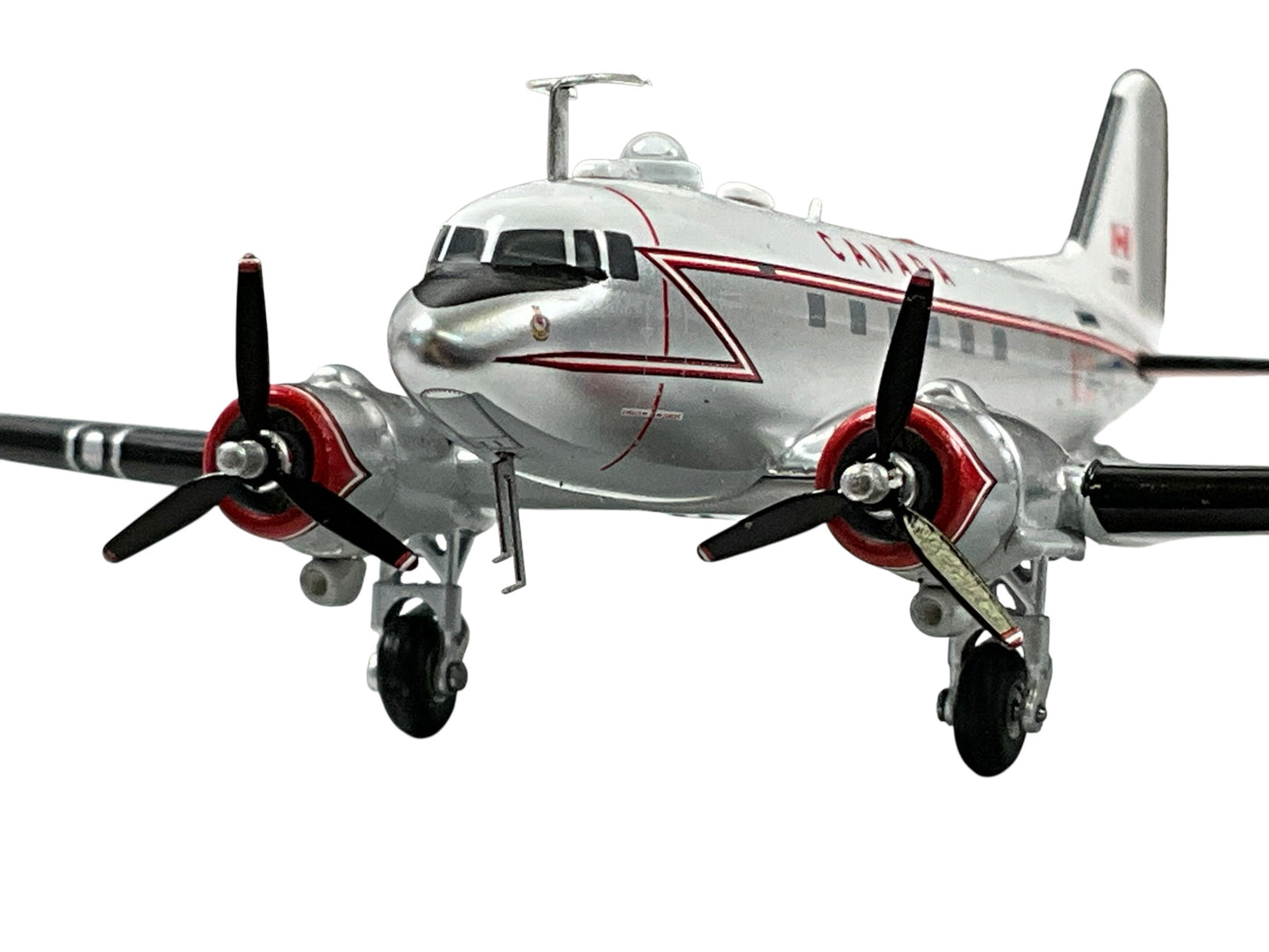 1/200 Inflight200 (IFDC3RCAF33) Douglas C47 (DC3) Dakota (12933) 1980's "Polished Aluminum, White & Day Glo Lightning Bolt Livery" Canadian Armed Forces (Limited Edition of ONLY 180) 2026 Release