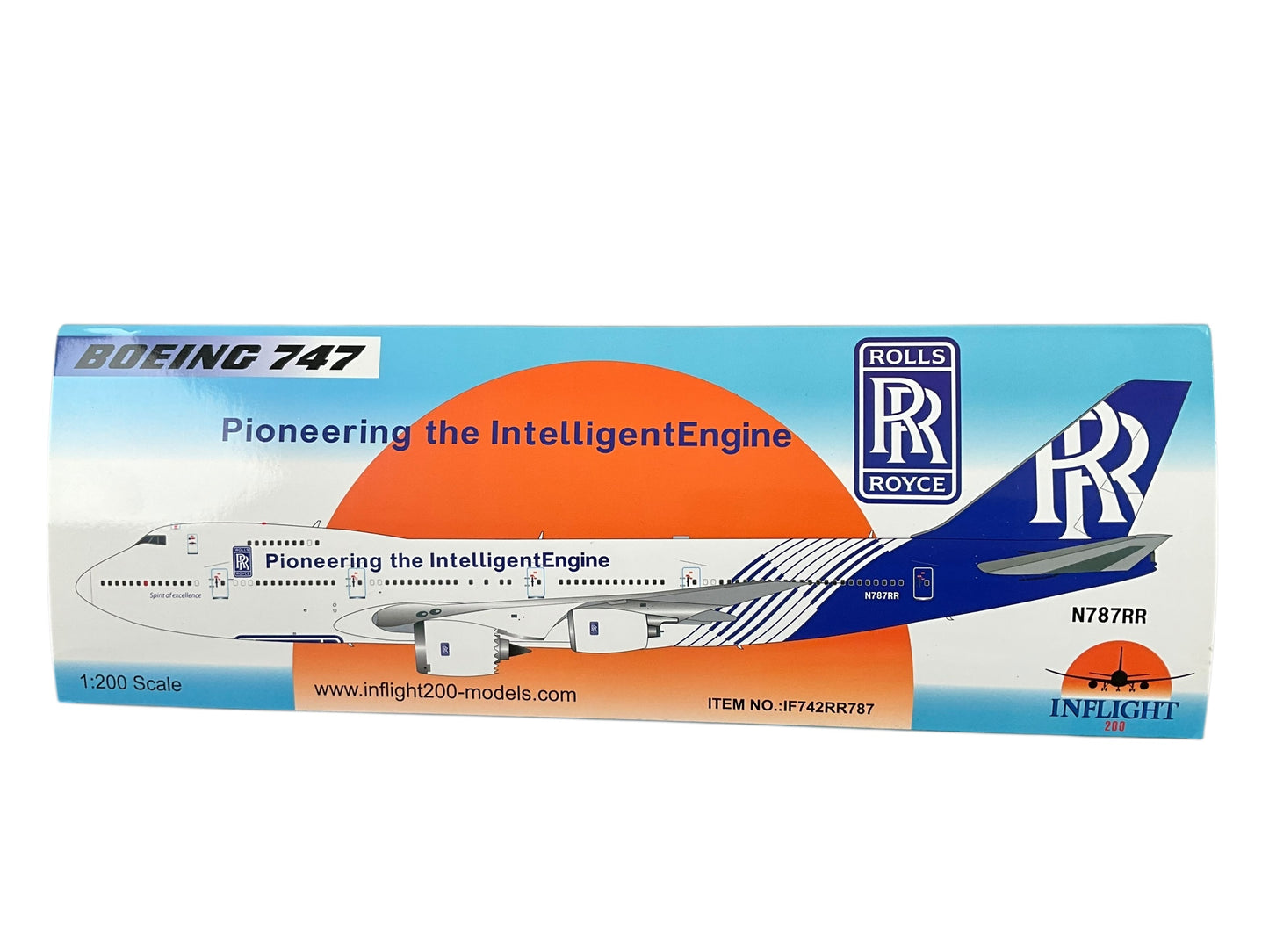 1/200 Inflight200 (IF742RR787) Boeing B747-267B (N787RR) "Pioneering the Intelligent Engine" -RR Flying Testbed- Rolls-Royce (Limited Edition)