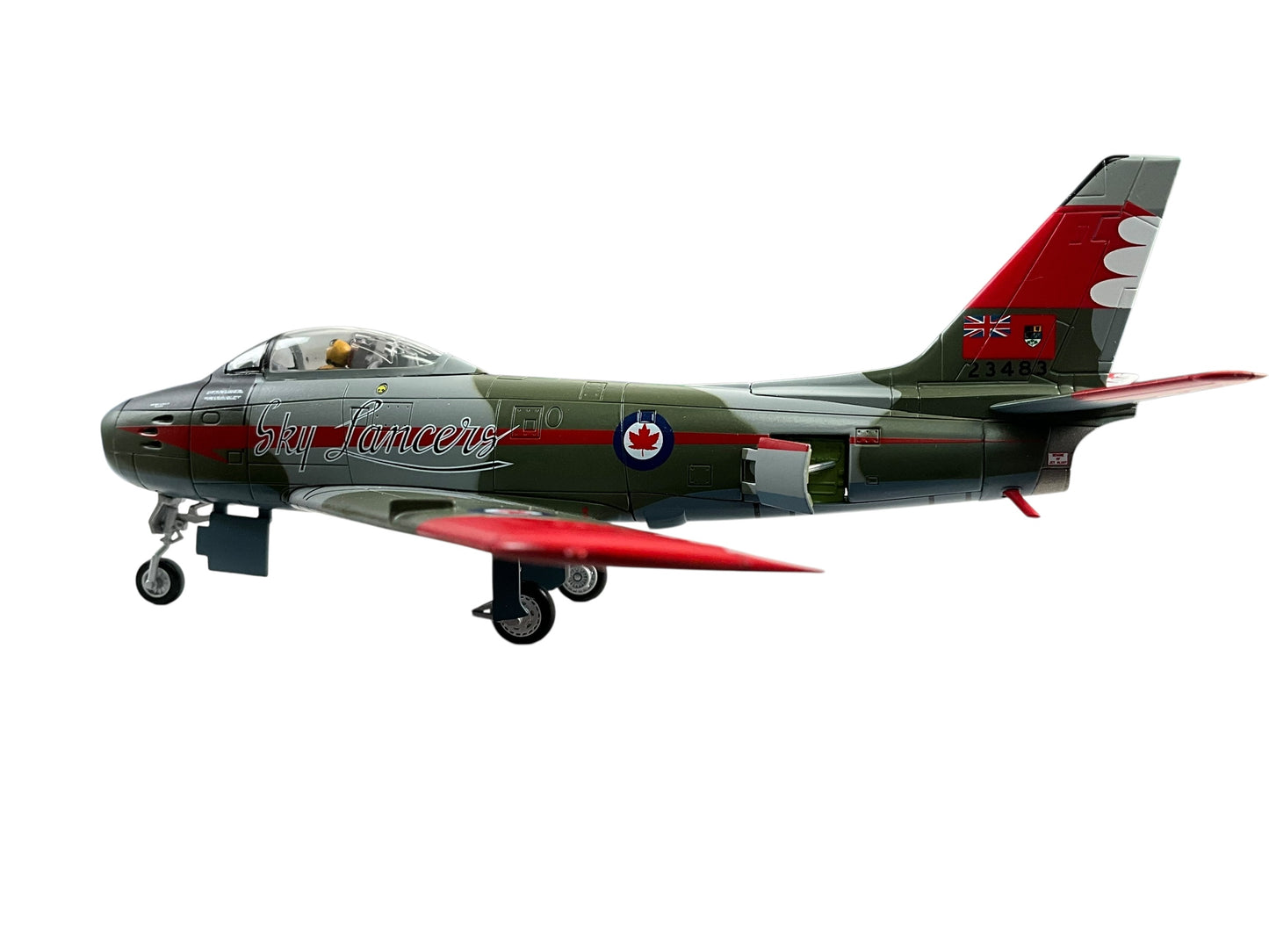 1/72 HobbyMaster (HA4325) North American F-86E (Canadair CL13 Sabre Mk.6) Sabre (23483) "Skylancers" Aerobatic Display Team R.C.A.F. 1956 (Limited Edition)