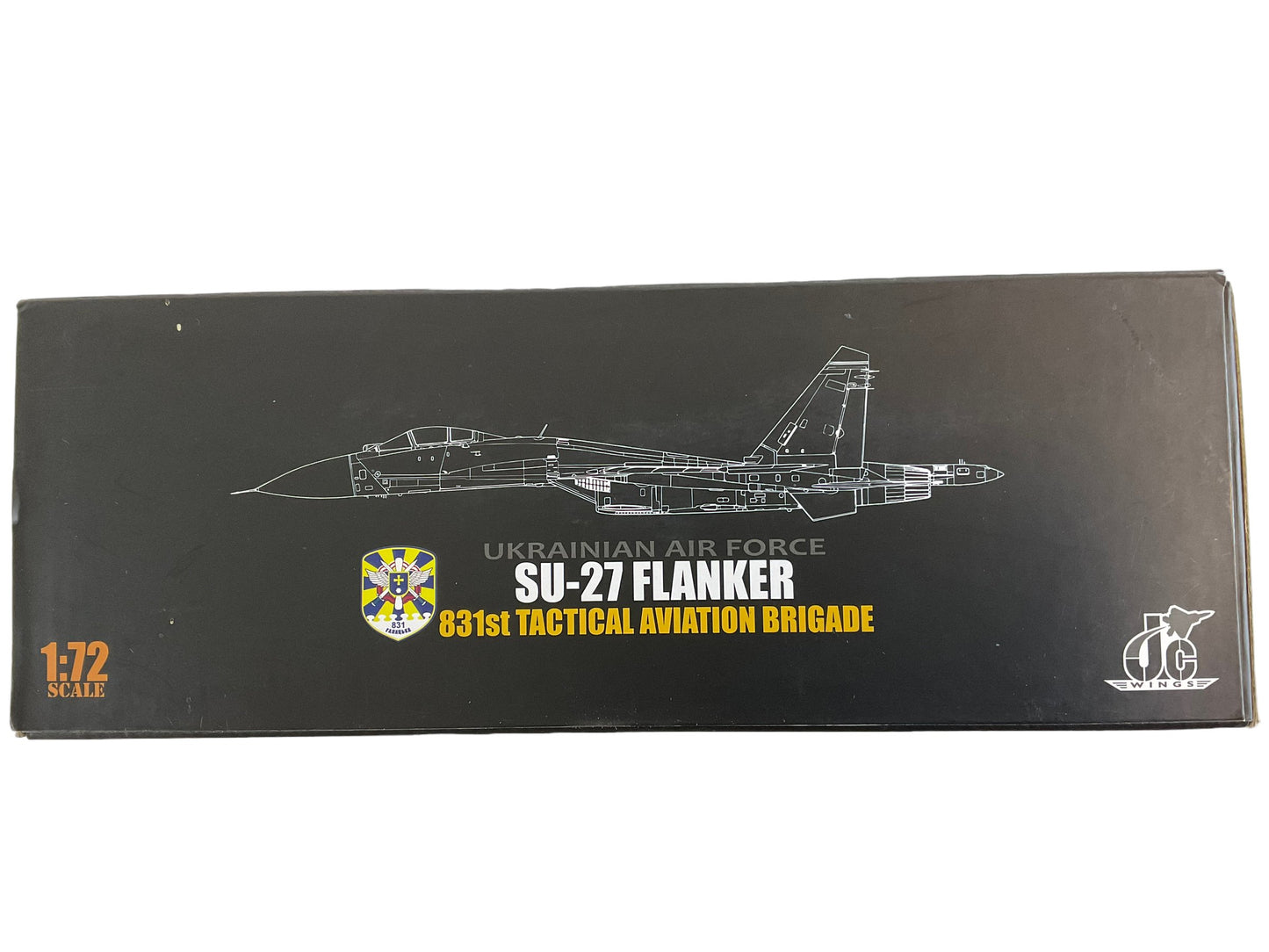 Ukrainian Air Force Sukhoi Su-27 Flanker JC Wings 1:72 Scale Die Cast Model NIB