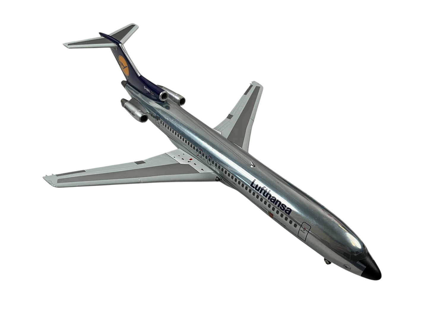 1/200 Limox (LH29) Boeing B727-200 (D-ABCI) "Karlsruhe" DHL 5th Livery with Polished Aluminum Fuselage, Lufthansa (Limited Edition)