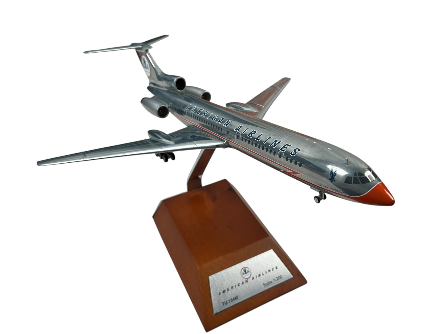 1/200 JC Wings (XX2736) Tupolev TU154M (N154AA) "A Fantasy Russian Airliner In American Flagship Livery" American Airlines (Limited Edition) 2018 Release