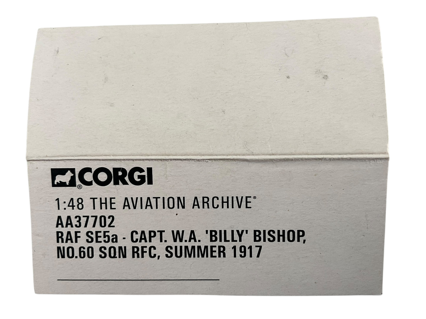 1/48 Corgi (AA37702) Royal Aircraft Factory SE5a (A8936) flown by Capt. W.A. "Billy" Bishop (Allies Ace of Aces with 72 Kills) No,80 Sqdn R.F.C. (Limited Edition of Only 3710)