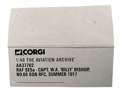 1/48 Corgi (AA37702) Royal Aircraft Factory SE5a (A8936) flown by Capt. W.A. "Billy" Bishop (Allies Ace of Aces with 72 Kills) No,80 Sqdn R.F.C. (Limited Edition of Only 3710)
