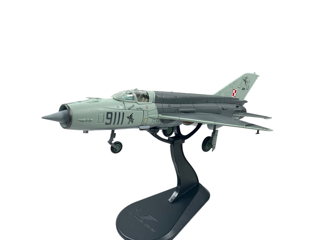 1/72 HobbyMaster (HA0115) Mikoyan MiG21MF (9111) Lo-Vis NATO Grey Camo 2002 Poznan-Kresiny, 3 ELT, Polish AirForce (Limited Edition)