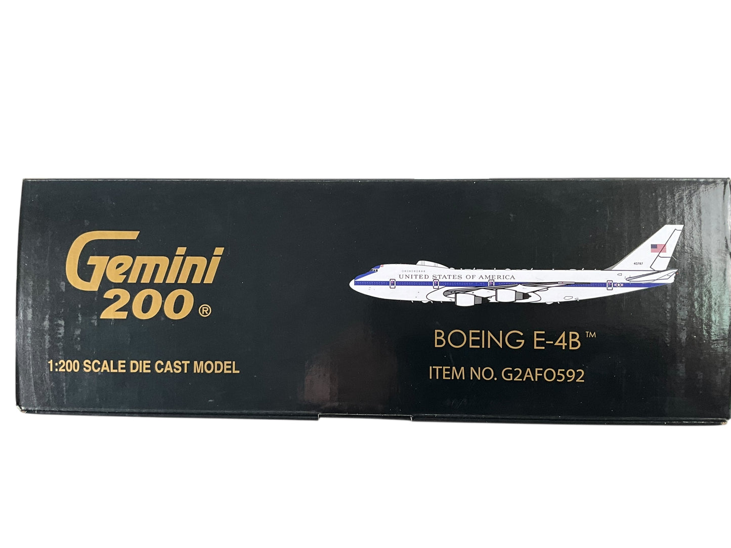 1/200 Gemini200 (G2AFO592) Boeing (B747-200B) E-4B "Doomsday Plane" (40787) USAF (Limited Edition) 2016 Release