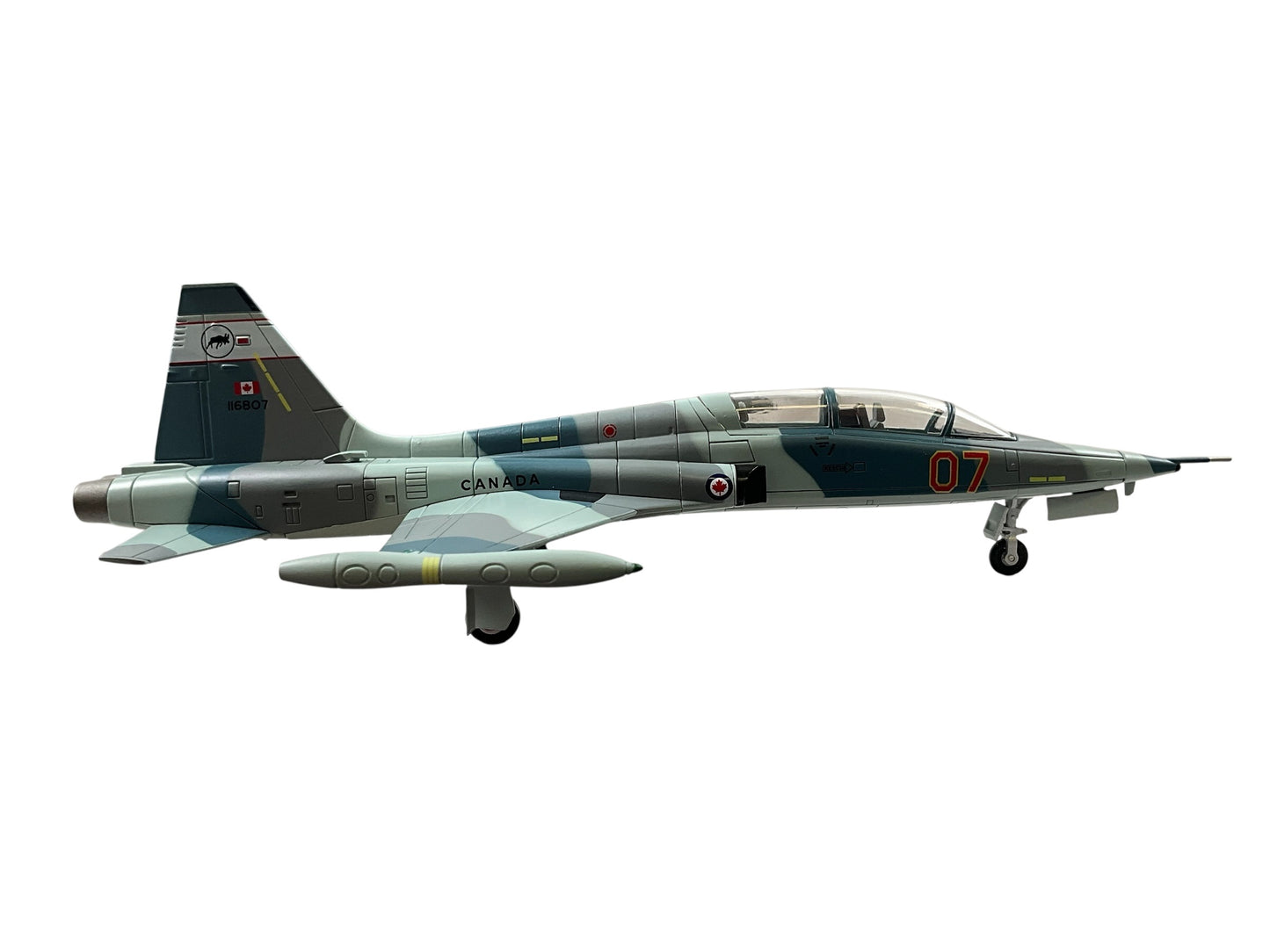 1/72 Hobbymaster (HA33015) Canadair CF5D Freedom Fighter (116807) 3 Tone Blue & Grey Camo 1979  419 "Moose" Sqdn, Canadian Armed Forces (Limited Edition) 2026 Release