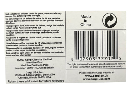 1/48 Corgi (AA37702) Royal Aircraft Factory SE5a (A8936) flown by Capt. W.A. "Billy" Bishop (Allies Ace of Aces with 72 Kills) No,80 Sqdn R.F.C. (Limited Edition of Only 3710)