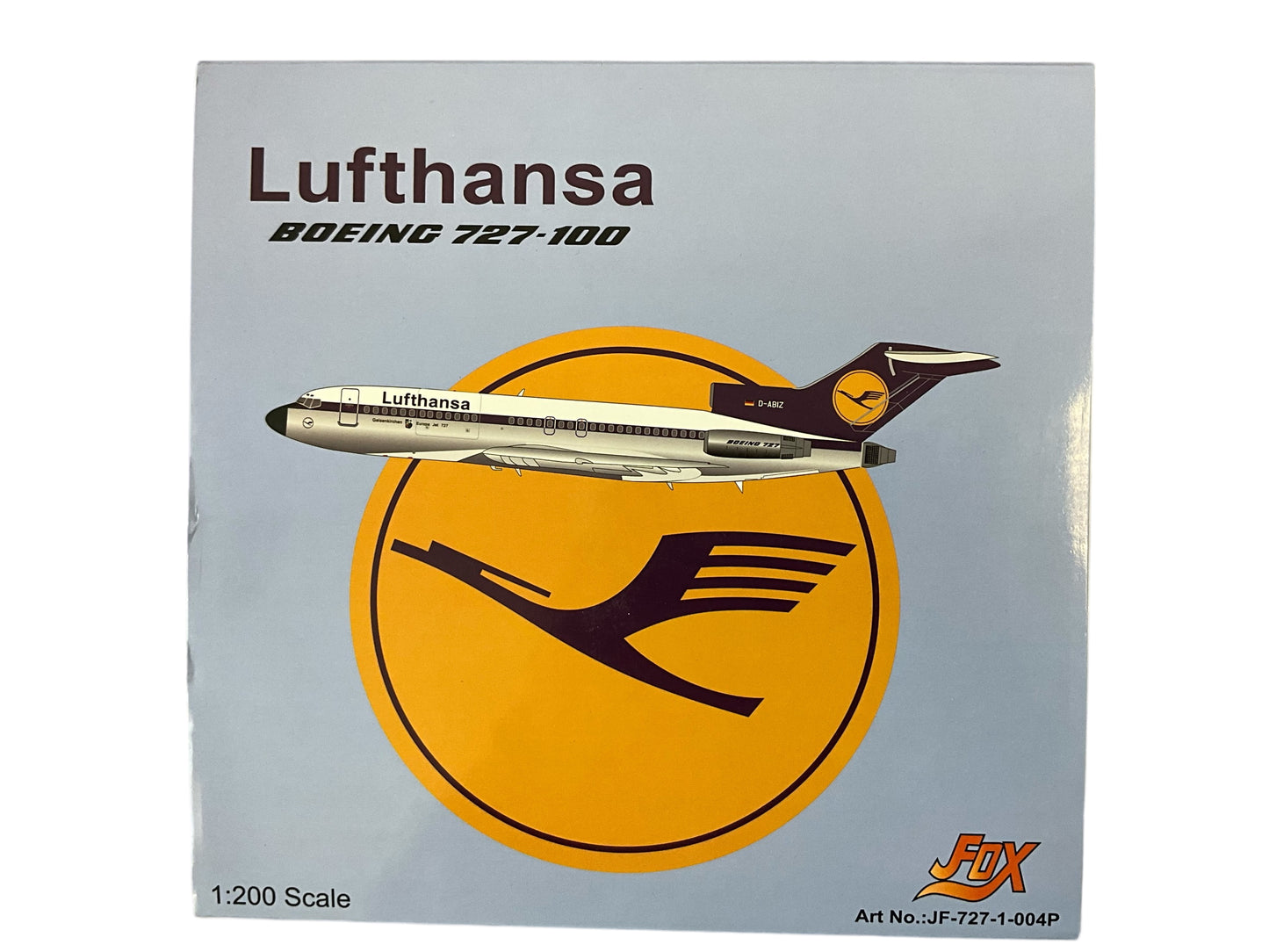 1/200 (Inflight200) J-Fox (JF-727-1-004P) BOEING B727-100 (D-ABIZ) ""Gelsenkirchen" 5th Livery Lufthansa (Limited Edition)