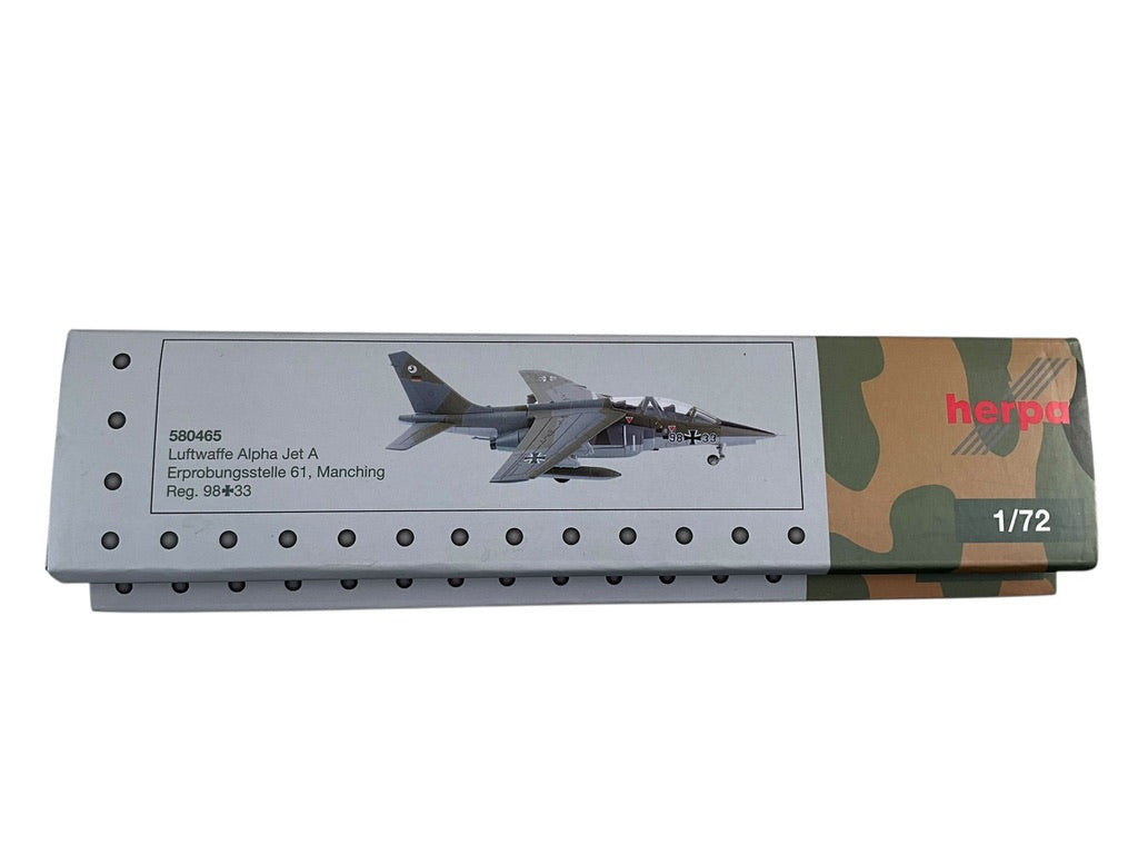 1/72 Herpa (580465) Dornier AlphaJet-A (98+33) Erpobungsstelle 61, Manching  Deutsche Bundes Luftwaffe (Limited Edition)