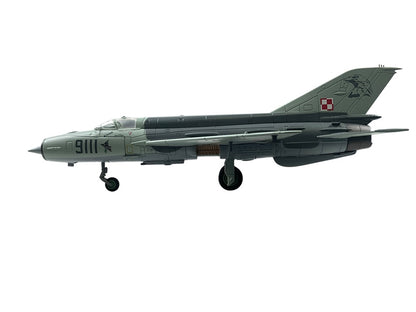1/72 HobbyMaster (HA0115) Mikoyan MiG21MF (9111) Lo-Vis NATO Grey Camo 2002 Poznan-Kresiny, 3 ELT, Polish AirForce (Limited Edition)
