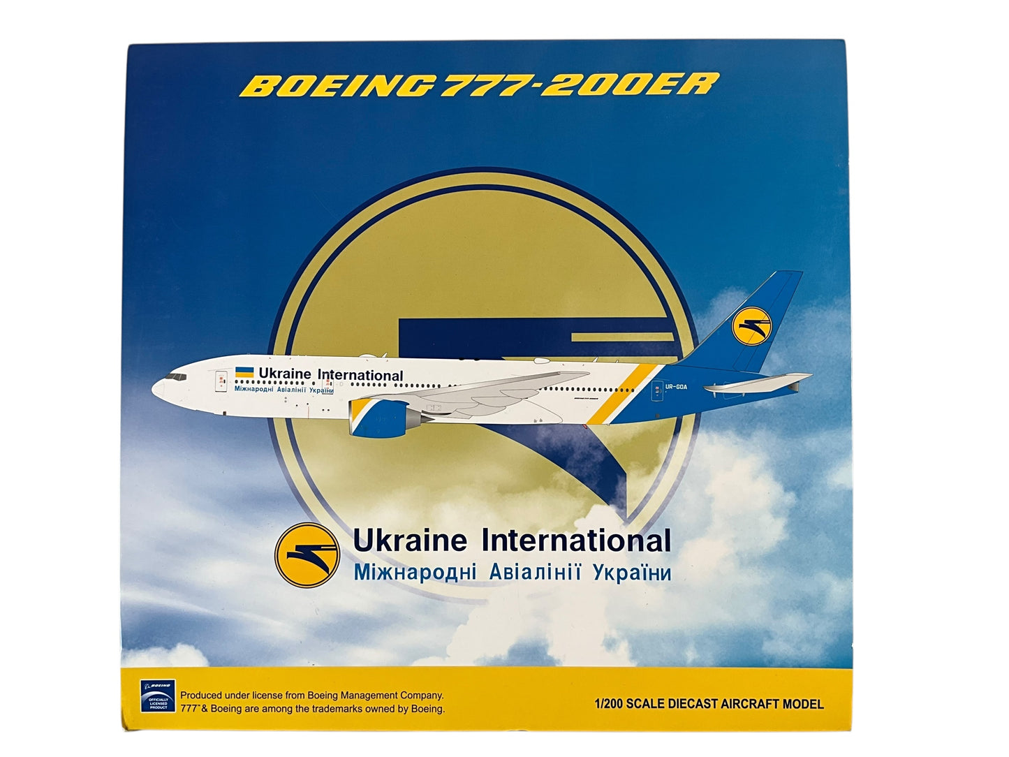 1/200 JC Wings (LH2AUI120) Boeing B777-200ER (UR-GOA) Ukraine International Airlines (Limited Edition) 2018 Release