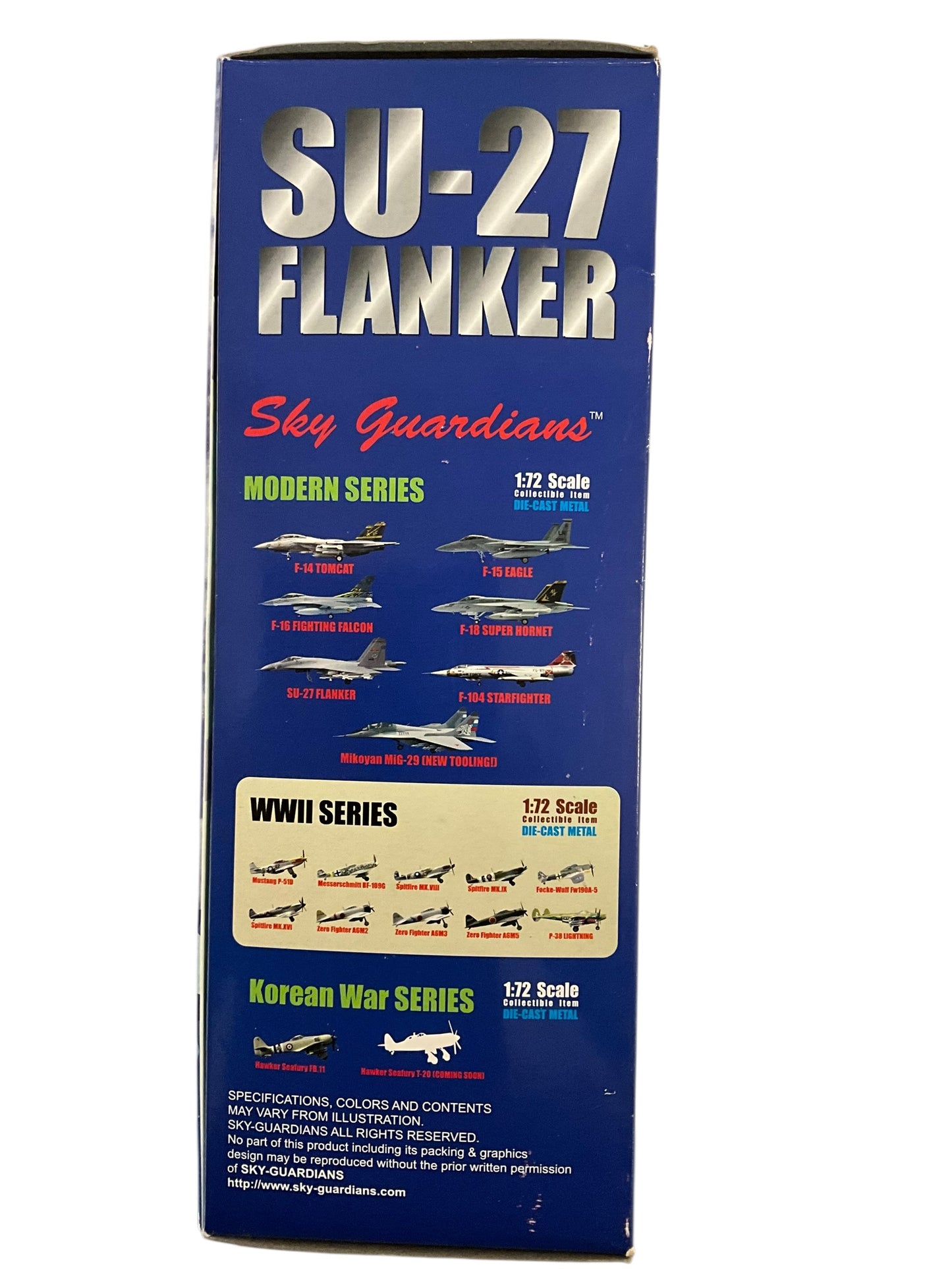 1/72 (Witty Wings) Sky Guardians (WTW-72-014-009) Sukhoi SU27 Flanker-B (Blue 06) "Russian Knights Display Team" Russian Air Force (Limited Edition) 2009 Release