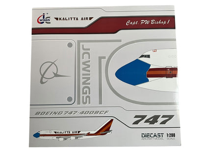 1/200 JC Wings (XX20120A) Boeing B747-400BCF (N744CK) "Flaps Down" (Not Without My Mask) "Capt.P.W. Bishop" Kalitta Air (Limited Edition) 2022 Release