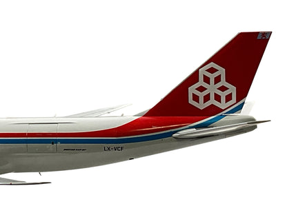 1/200 JC Wings (XX20079C) Boeing B747-8F (LX-VCF) "Not Without My Mask" (Interactive Series) Cargolux (Limited Edition) 2021 Release
