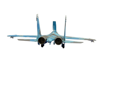 Ukrainian Air Force Sukhoi SU-27 Flanker Splinter Camouflage JC Wings 1:72 Scale Die Cast Model NIB