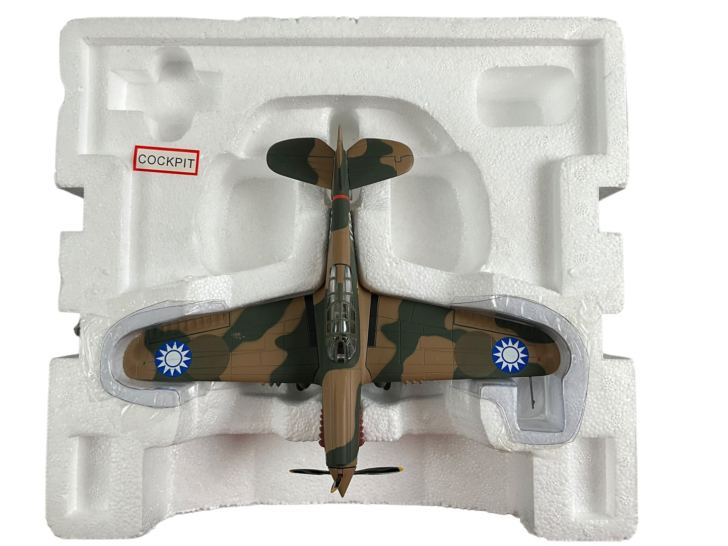1/48 Franklin Mint/Armour (B11B628/98501) Curtiss P40 WarHawk (108) flown by WWII AVG "Ace" David Lee "Tex" Hill 2nd Pursuit Squadron "Flying Tigers" Chinese Nationalist Army Air Force (limited Edition)