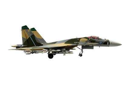 1/72 (Witty Wings) Sky Guardians (WTW-72-014-008) Sukhoi SU27 Flanker-B (White 21) Green/Tan/Grey Splotch Pattern Camo, Chirchik AB, 59th Fighter-Bomber Aviation Regiment, Uzbek Air Force (Limited Edition) 2001 Release