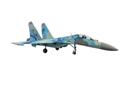 Ukrainian Air Force Sukhoi Su-27UB Flanker C Digital Pattern JC Wings 1:72 Die Cast Model NIB