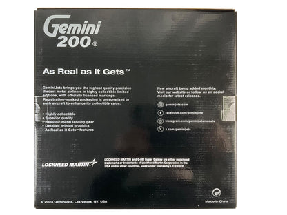 1/200 Gemini200 (G2AFO1136) Lockheed C5M Super Galaxy (70037) "Spirit of Chicopee" Westover Massachusetts AFRC 439th AW U.S.A.F. (Limited Edition) 2024 Release