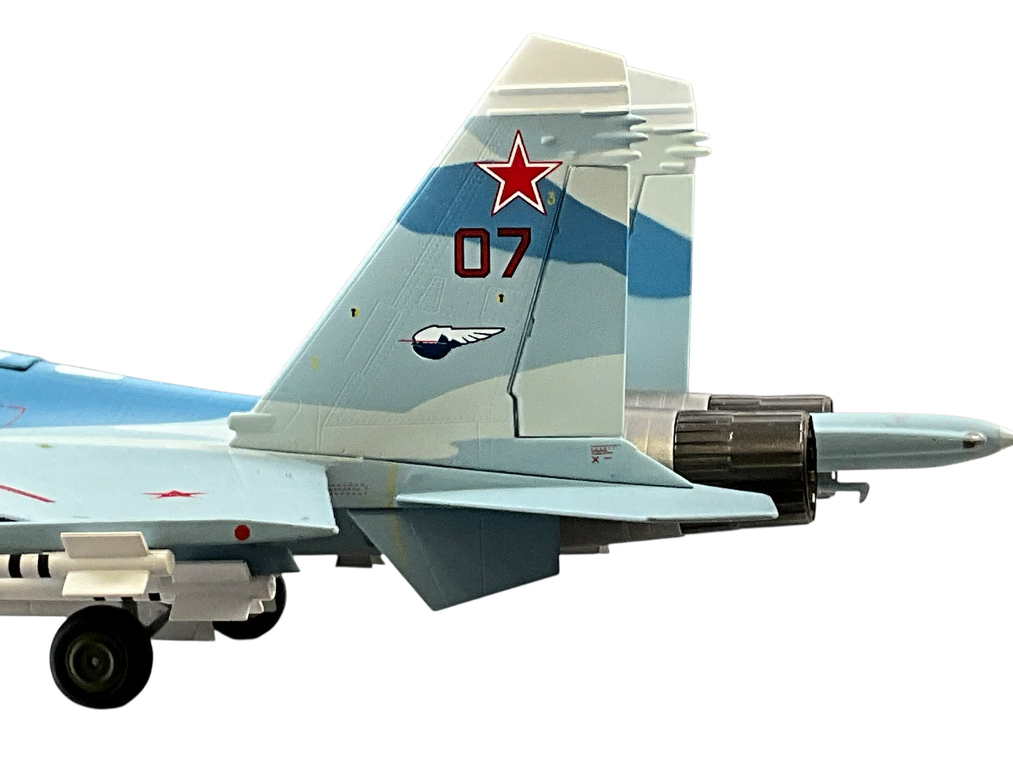 1/72 (Witty Wings) Sky Guardians (WTW-72-014-005) Sukhoi SU27 Flanker-B (Red 07) "Evil Eye" 3-Tone Blue Splinter Pattern Camo, Russian Air Force (Limited edition (Limited Edition)