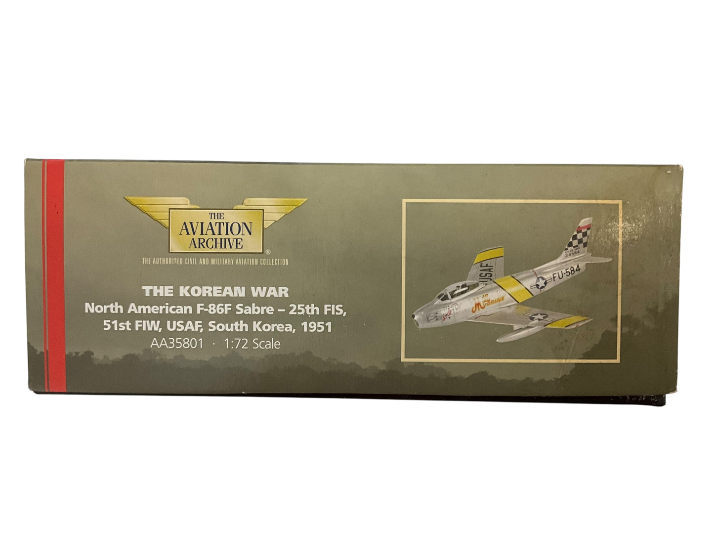 1/72 Corgi (AA35801) North American F86F Sabre (FU-584 c/n 24584) "MiG Mad Marine" "Lyn Anne I & Dave" flown by Maj. John Glenn, U.S.M.C. (3  Kills) South Korea 1951, 25th FS, 51st FW, U.S.A.F. (Limited Edition)