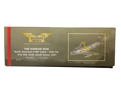 1/72 Corgi (AA35801) North American F86F Sabre (FU-584 c/n 24584) "MiG Mad Marine" "Lyn Anne I & Dave" flown by Maj. John Glenn, U.S.M.C. (3  Kills) South Korea 1951, 25th FS, 51st FW, U.S.A.F. (Limited Edition)