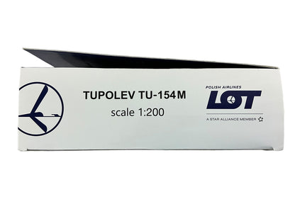 1/200 Herpa Tupolev TU154M LOT Polish Airlines