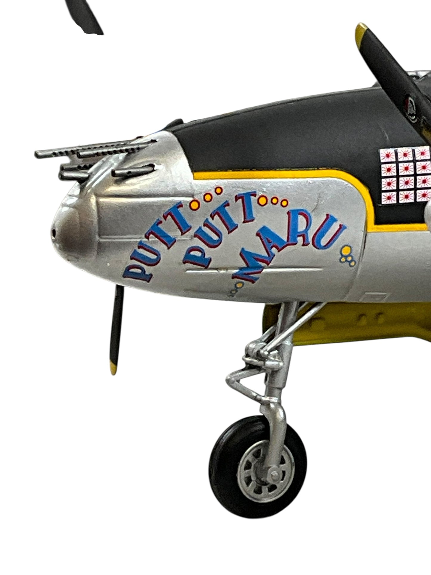 1/48 Armour/Franklin Mint (ART.98137/B11B283) Lockheed P38L-1 Lightning (44-24843 / 100) "Putt Putt Maru" Col. Charles McDonald (27 Kills) 475th F.G. 5th AF U.S.A.A.F. , Clark Field, Phillipines March 1945 WWII (Limited Edition)
