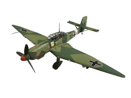1/48 Armour/Franklin Mint (ART.98107 / B11B263) Junkers JU87D3 Stuka (S2+KK) flown by Hans Ulrich Rudel, Russian Front, Kursk Salient Operation Citadel, Summer 1943 Sturzkampfgeschwader 77 (II/StG77) Deutsch Reich's Luftwaffe (Limited Edition)