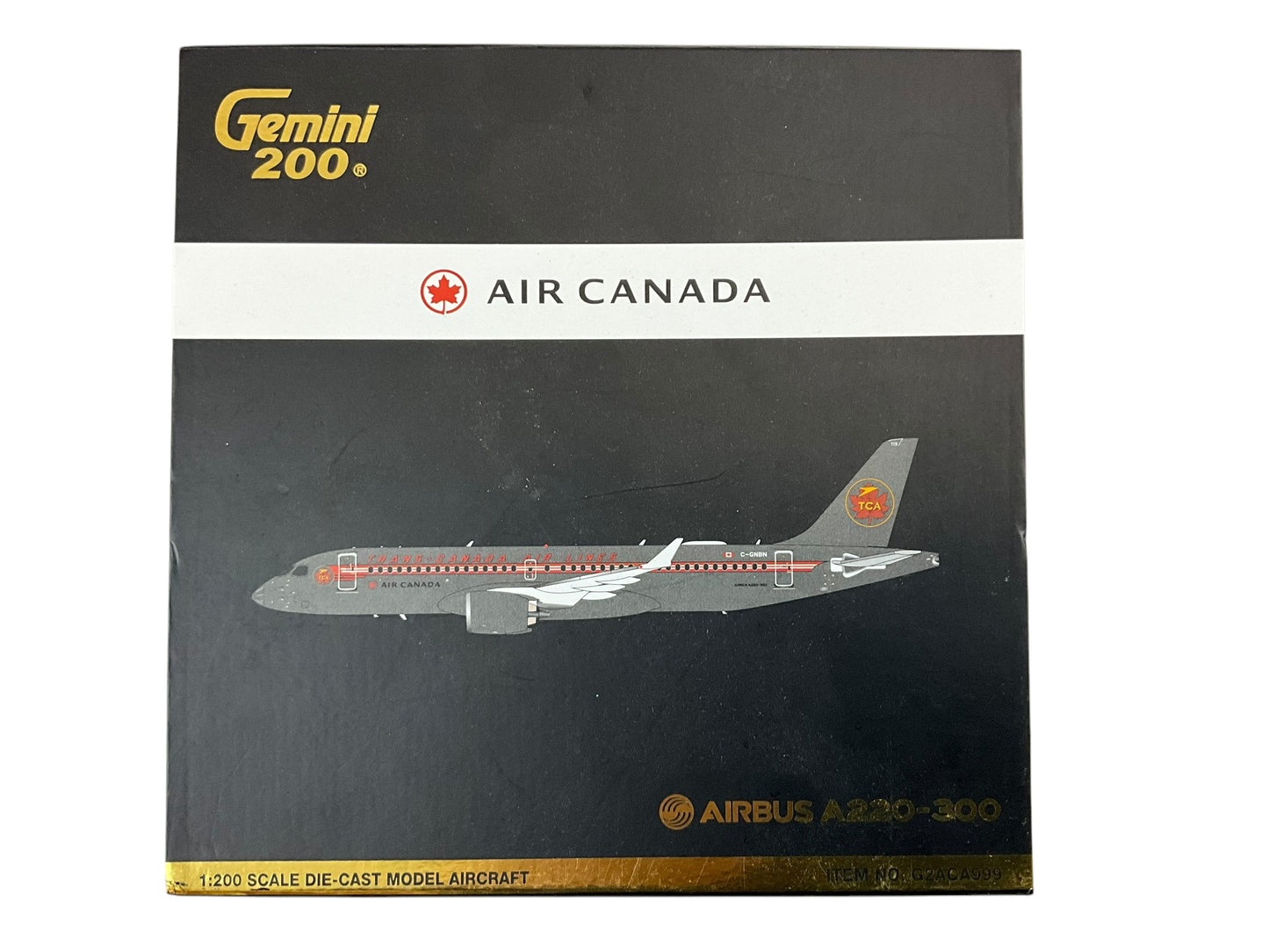 1/200 Gemini200 (G2ACA999) Airbus A220-300 (C-GNBN) ACA "Retro TCA Livery" Air Canada (Limited Edition) 2021 Release