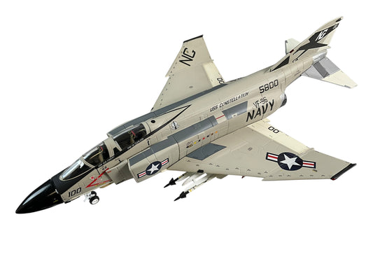 1/48 Armour/Franklin Mint (B11B553/98233) McDonnell Douglas F4J  Phantom II (155800 / 100) "Showtime100" flown by Lt.Cunningham & Lt.Driscoll "U.S.S.Constellation" VF96 "Fighting Falcons" U.S.Navy, 1972 Vietnam War(Limited Edition)