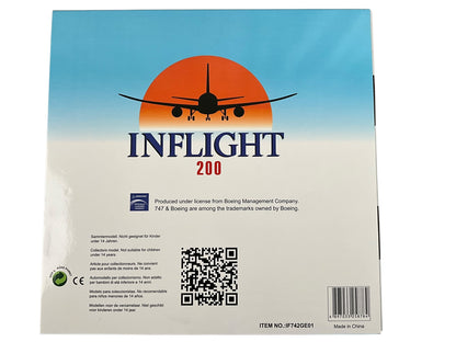 1/200 Inflight200 (IF742GE01) Boeing B742-121 (N747GE) "GE Propulsion Test Platform" General Electric (Limited Edition)