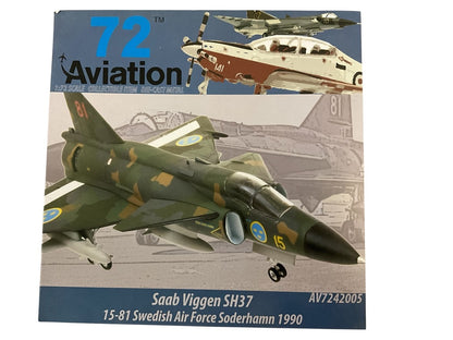 1/72 Aviation72 (AV72-42005) Saab SH37 Viggen (15-81) Soderhamn 1990 Swedish Air Force (Limited Edition of Only 408) 2016 Release