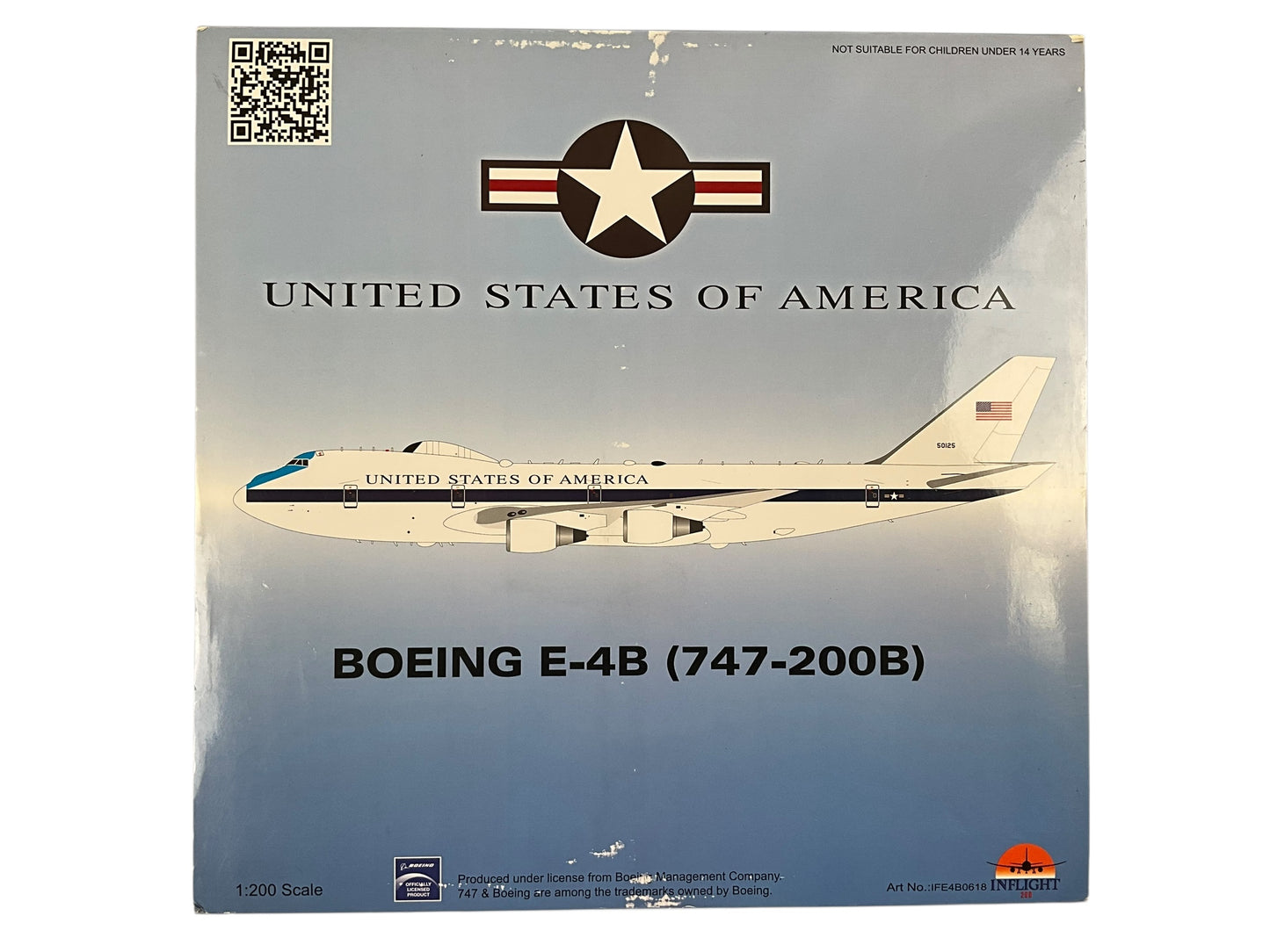 1/200 Inflight200 (IFE4B0618) Boeing (B747-200B) E-4B "Doomsday Plane" (50125) USAF (Limited Edition) 2020 Release