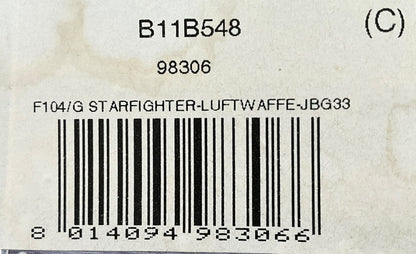 1/48 Franklin Mint/Armour (B11B548 / 98306) Lockheed (Messerschmitt) F104G Starfighter (21+67) Buchel AB 1985, JBG33 Deutsche Bundes Luftwaffe (Limited Edition)