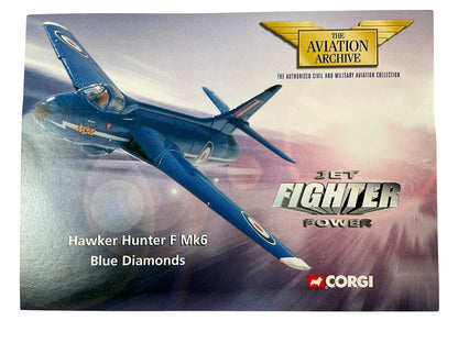 1/72 Corgi (AA32701) Hawker Hunter F Mk.6 flown by S/L Brian Mercer of the "Blue Diamonds" at  Leconfield, Lincolnshire 1961-62, 92 Sqdn R.A.F. (Limited Edition #2081 of Only 4000)