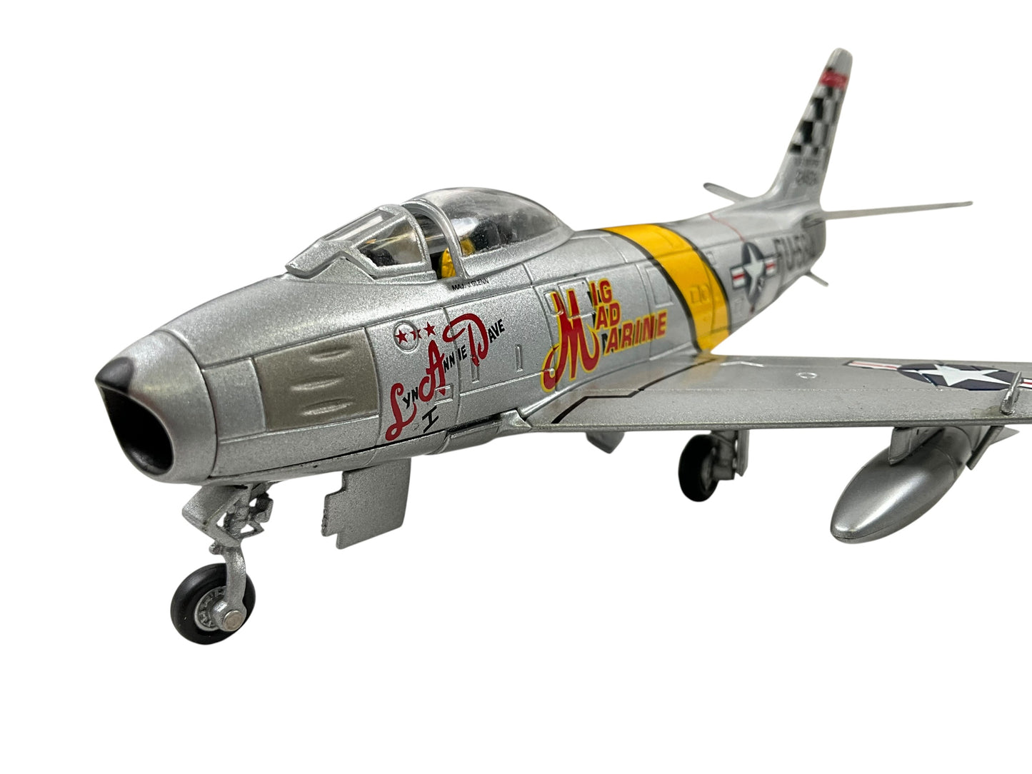1/72 Corgi (AA35801) North American F86F Sabre (FU-584 c/n 24584) "MiG Mad Marine" "Lyn Anne I & Dave" flown by Maj. John Glenn, U.S.M.C. (3  Kills) South Korea 1951, 25th FS, 51st FW, U.S.A.F. (Limited Edition)