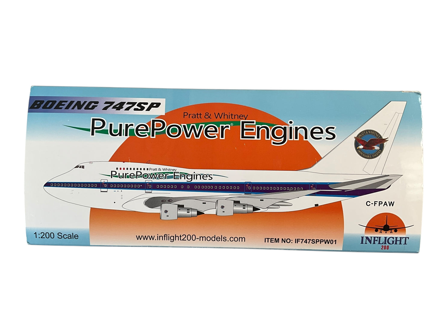 1/200 Inflight200 (IF747SPPW01) Boeing B747SP (C-FPAW) "Pure Power Engines" Pratt & Whitney Canada (Limited Edition)