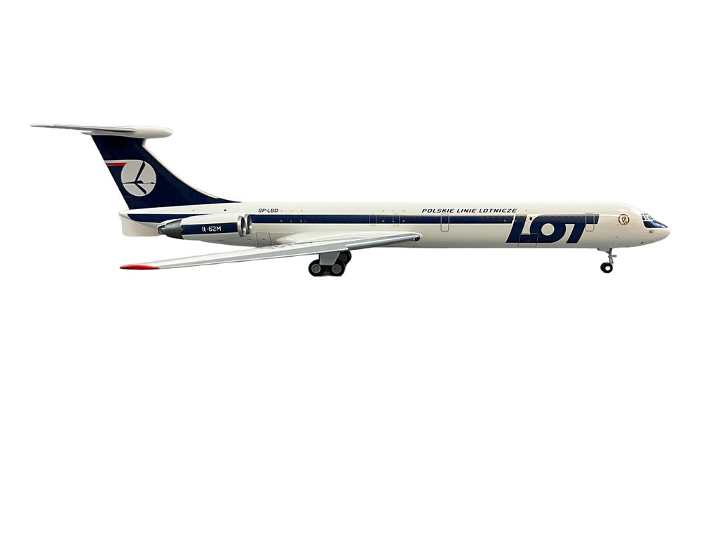 1/200 Herpa Ilyushin IL62M LOT Polish Airlines