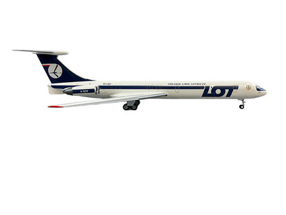 1/200 Herpa Ilyushin IL62M LOT Polish Airlines