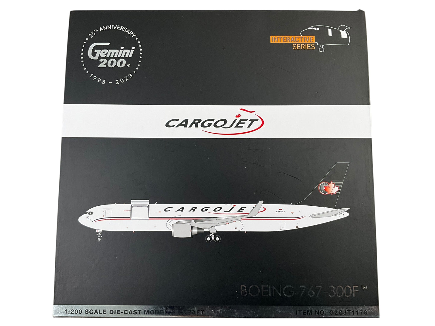 1/200 Gemini200 (G2CJT1173) Boeing 767-300ER/BDSF (C-FGSJ) "InterActive Series" Cargojet  (Limited Edition) 2024 Relwase
