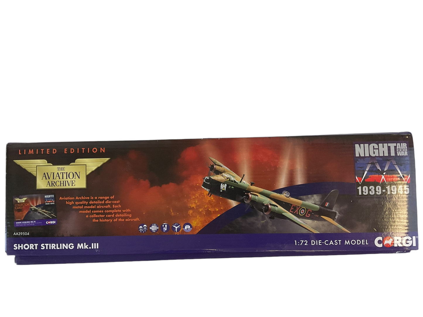 1/72 Corgi British RAF Short Sterling Bomber #227 of 1000 Die Cast Model NIB