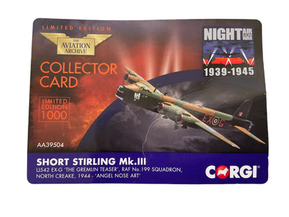 1/72 Corgi British RAF Short Sterling Bomber #227 of 1000 Die Cast Model NIB