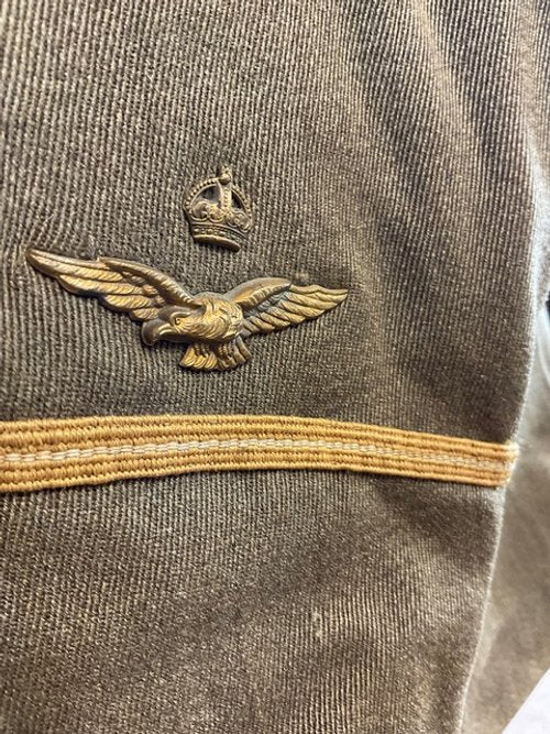 WW1 British 1918 RAF Khaki Service Tunic Named
