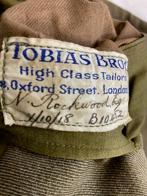 WW1 British 1918 RAF Khaki Service Tunic Named