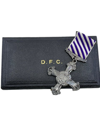 WW2 British Distinguished Flying Cross 1944 Dated in Box of Issue