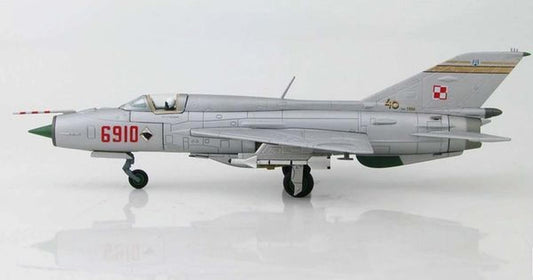 1/72 HOBBYMASTER (HA0185) MIG21MFP FISHBED #6910 POLISH AIRFORCE 1-ELM 62-PLM POZNAN-KRZESNIY 1994 (LIMITED EDITION of 400)